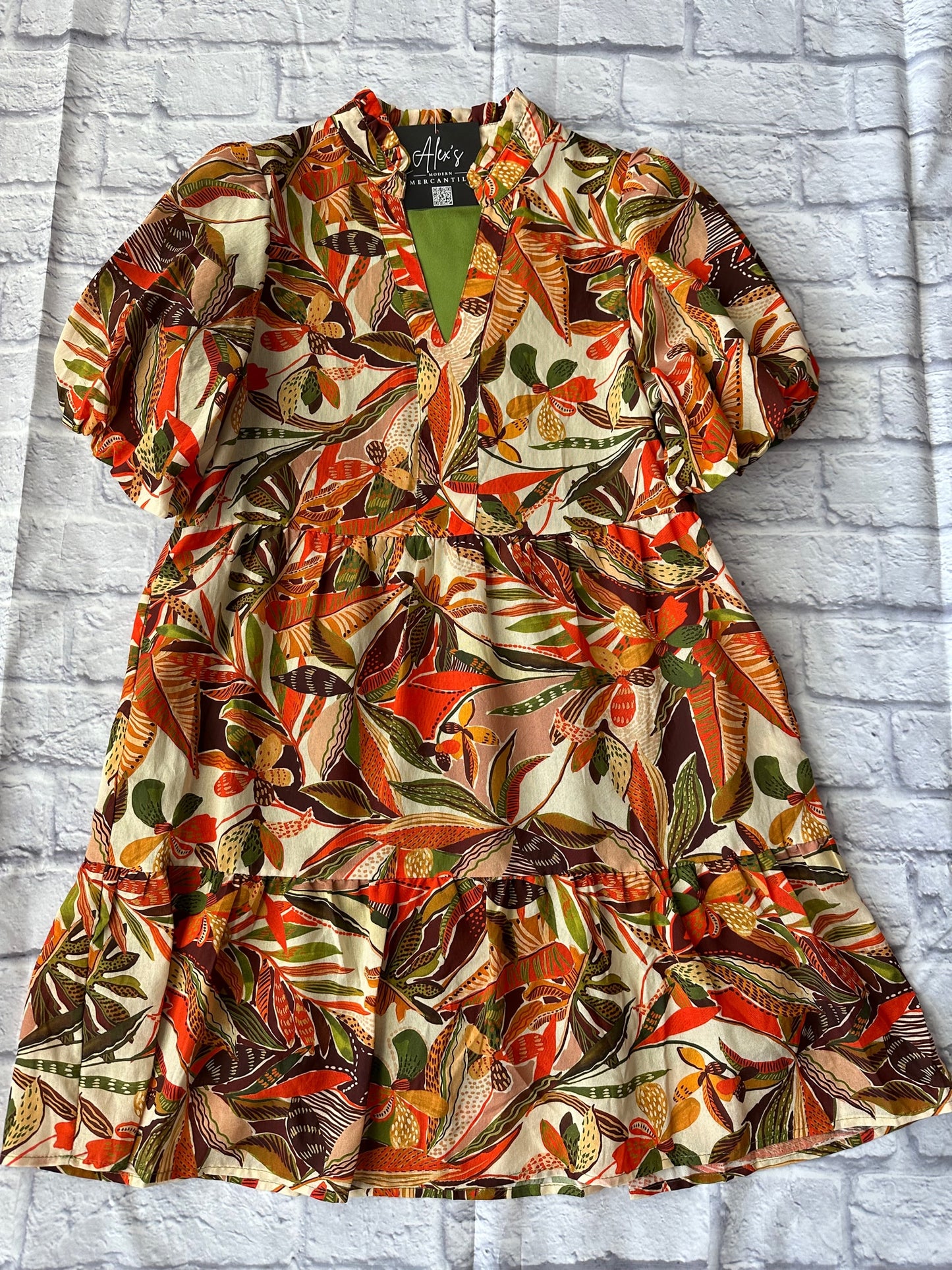 Puff Sleeve Floral Dress