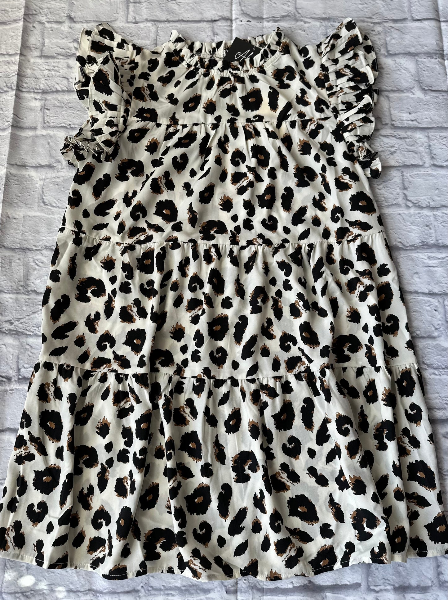 Tiered Cheetah Print Dress