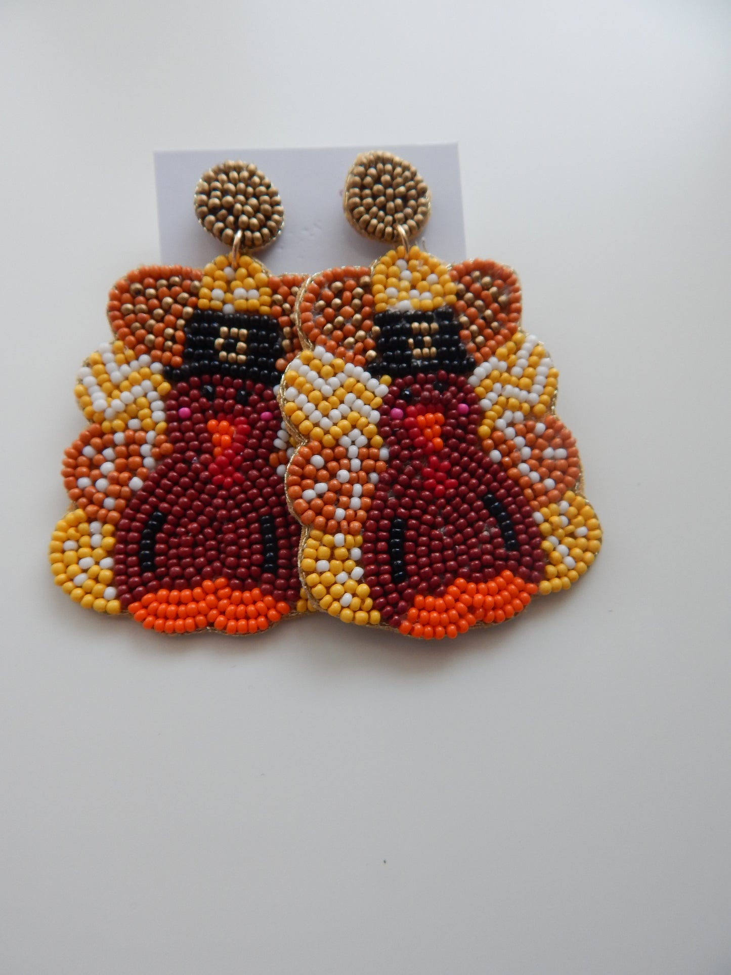 Thanksgiving Beaded Earrings