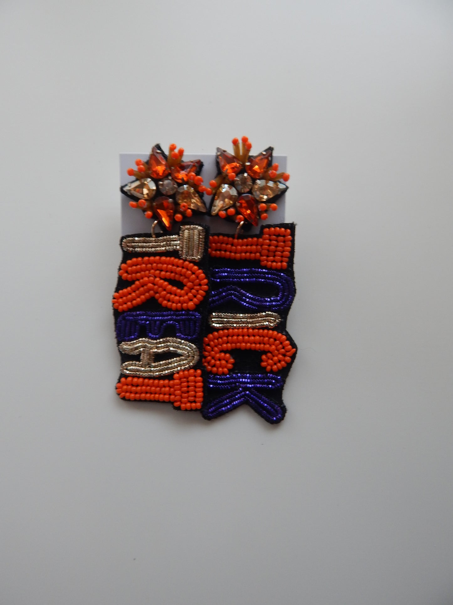 Trick or Treat Beaded Earrings